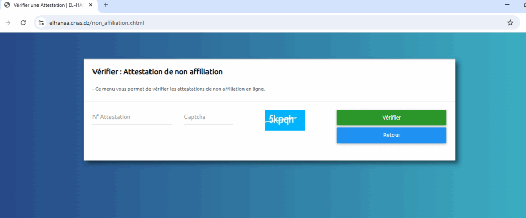 Vérification en ligne de l’attestation CNAS pour confirmer son authenticité et sa validité.